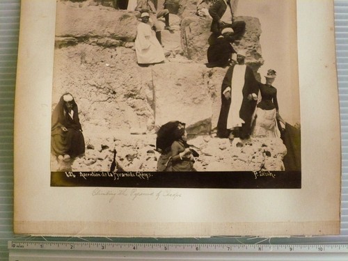 (2) Vintage Photo Photograph Print - Pascal Sebah Egypt Pyramid Cairo Cheops - Picture 8 of 12