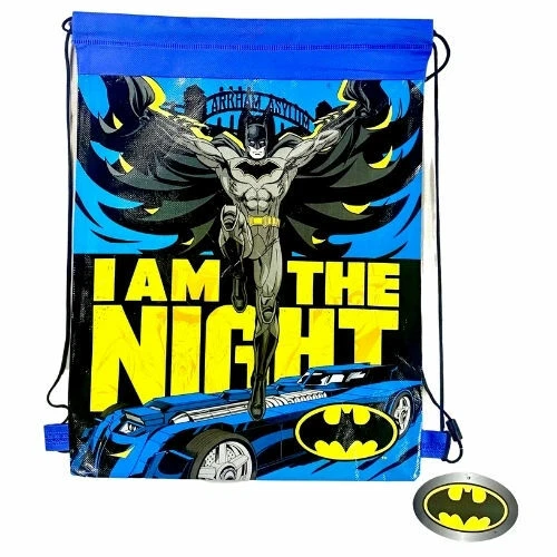 Kordelzugbeutel Batman I Am The Night Kinder Schule Sport PE Schwimmen Unisex