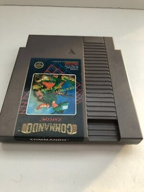COMMANDO Vintage Nintendo 1986 NES Game Cartridge WITH SLEEVE! 🔥