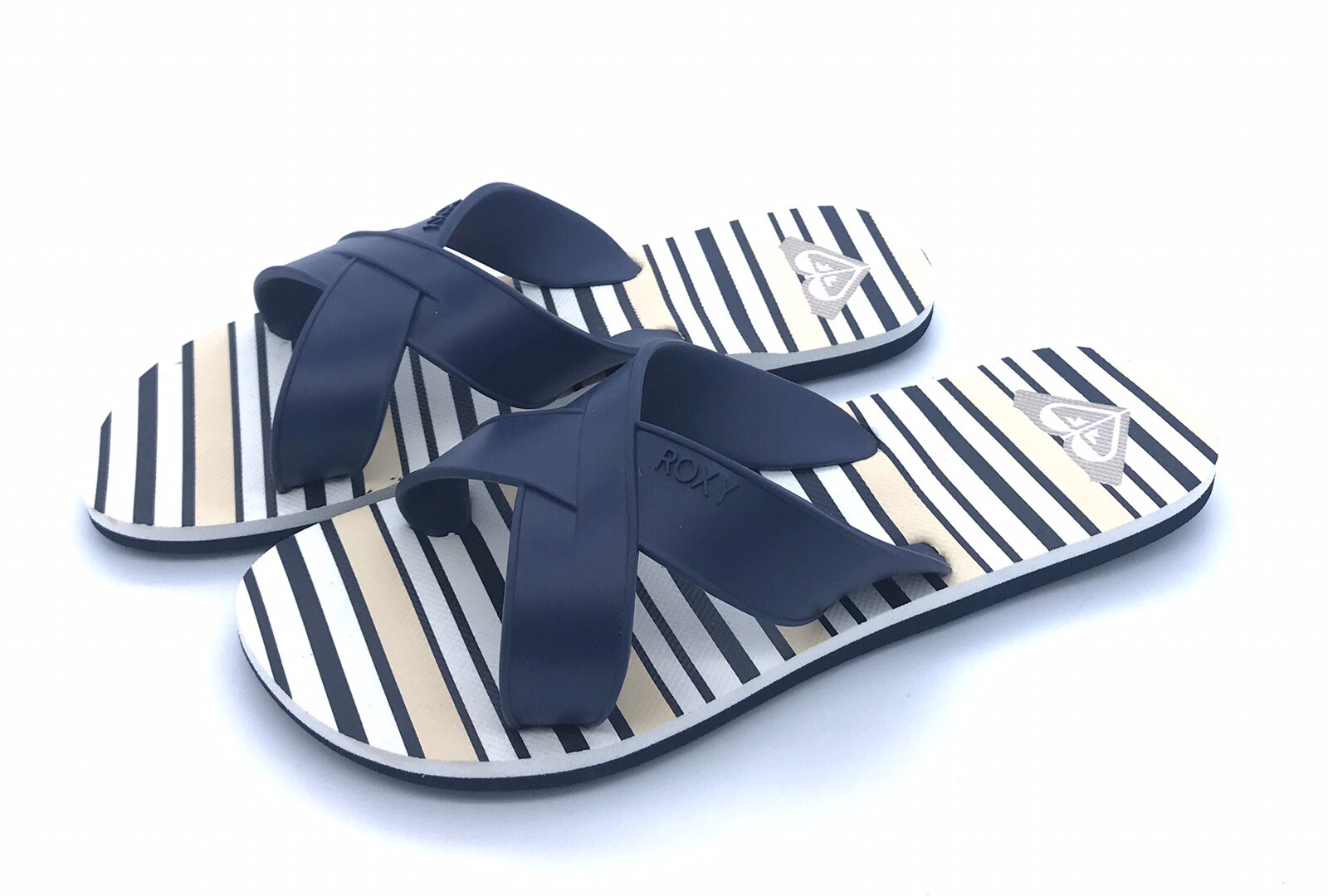 APL Nuovo sandalo donna Roxy Carilo Slide bianco navy taglia 9