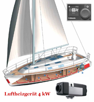Webasto Marine Heater Air Top Evo 40, 12 Volt, Multi Control, 9036994A
