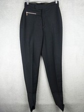 Bogner Womens Size 10 28x28 Black Polyamide Wool Blend Stirrup Leg Pants