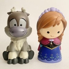 Disney Frozen Bath Toys Figures 5 Sven Anna Reindeer Vinyl Doll Princess