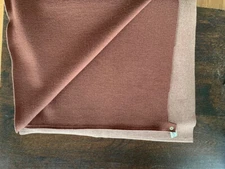 Wool Double Knit - Made in Italy; Chestnut Brown; 1 7/8 yd x 57"