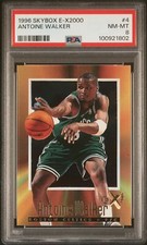 1996 SKYBOX E-X2000 #4 ANTOINE WALKER PSA 8