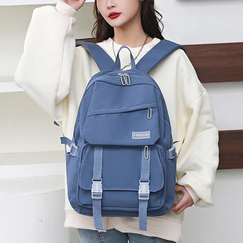 Canvas Mädchen Schulrucksack Frauen Reise Loptop Schüler Büchertasche 18" Tagesrucksack - Bild 47 von 47