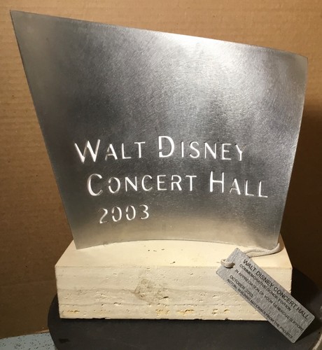 2003 WALT DISNEY CONCERT HALL COMMEMORATIVE DONOR EDITION BUILDING MATERIAL ART - 第 1/14 張圖片