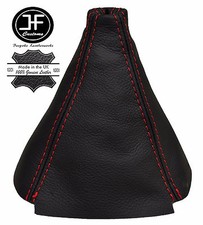 ROT FADEN LEDER SCHALTMANSCHETTE SCHALTSACK F?R HYUNDAI SANTA FE 2001-2006