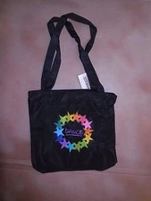 Horizon 5821 Starpower Dance square Tote internal/ext zipper pockets purple