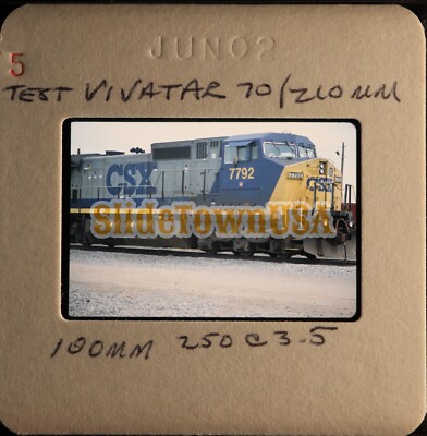 Vtg 2002 Train Slide 7792 CSX Engine X7F099 | eBay