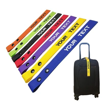 Customized Luggage Tags Personalized Suitcase Tag Text Baggage Label Embroidered
