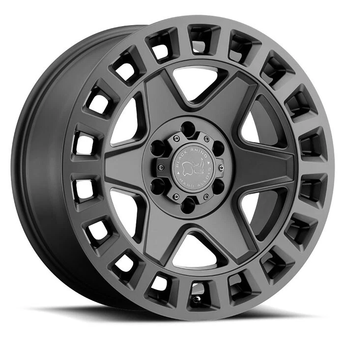 GUNMETAL 18 RHINO WHEELS RIMS SET 4 - Image 4 of 4