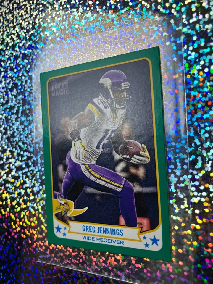 2013 Topps Magic Football Mini Green 306 Greg Jennings - Image 3 of 4
