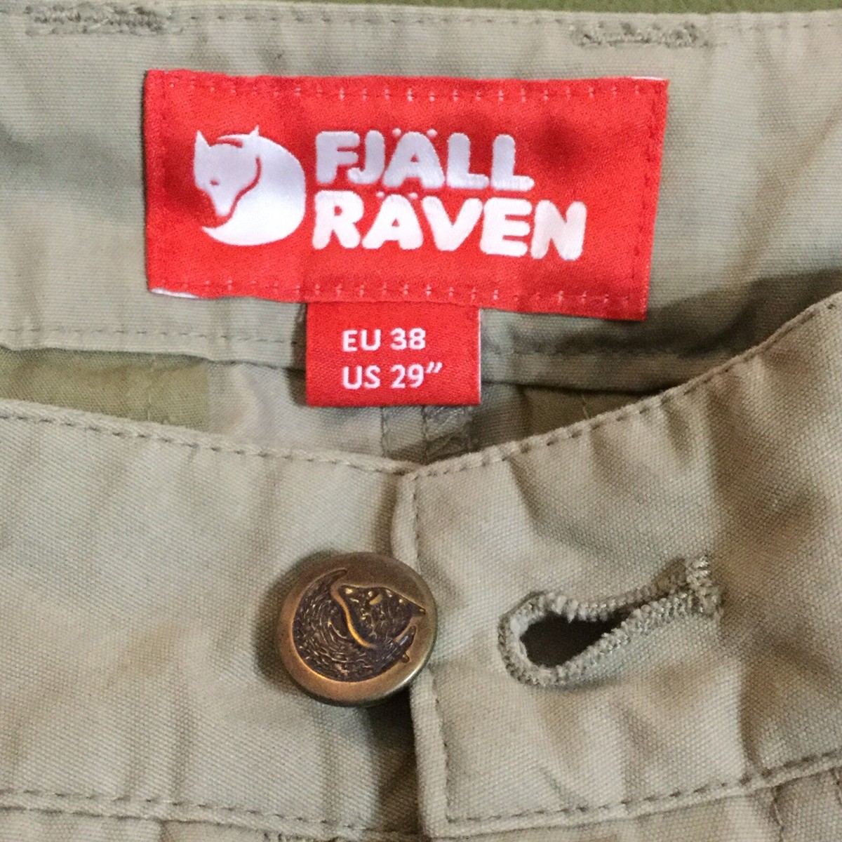 FJALLRAVEN G-1000 STINA Trousers Pants Reg Fit Mid Waist women 29
