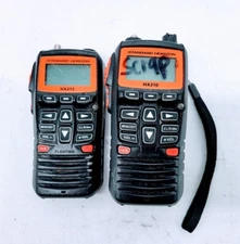Lot of 2 Standard Horizon HX210 6W Floating Handheld Marine VHF Transceiver