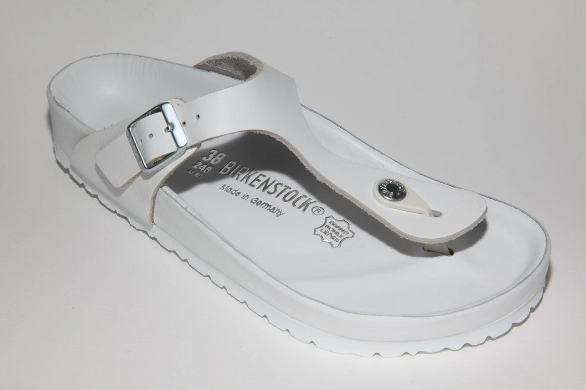 CLEARANCE Birkenstock Premium Leather Gizeh EXQUISITE White BNIB