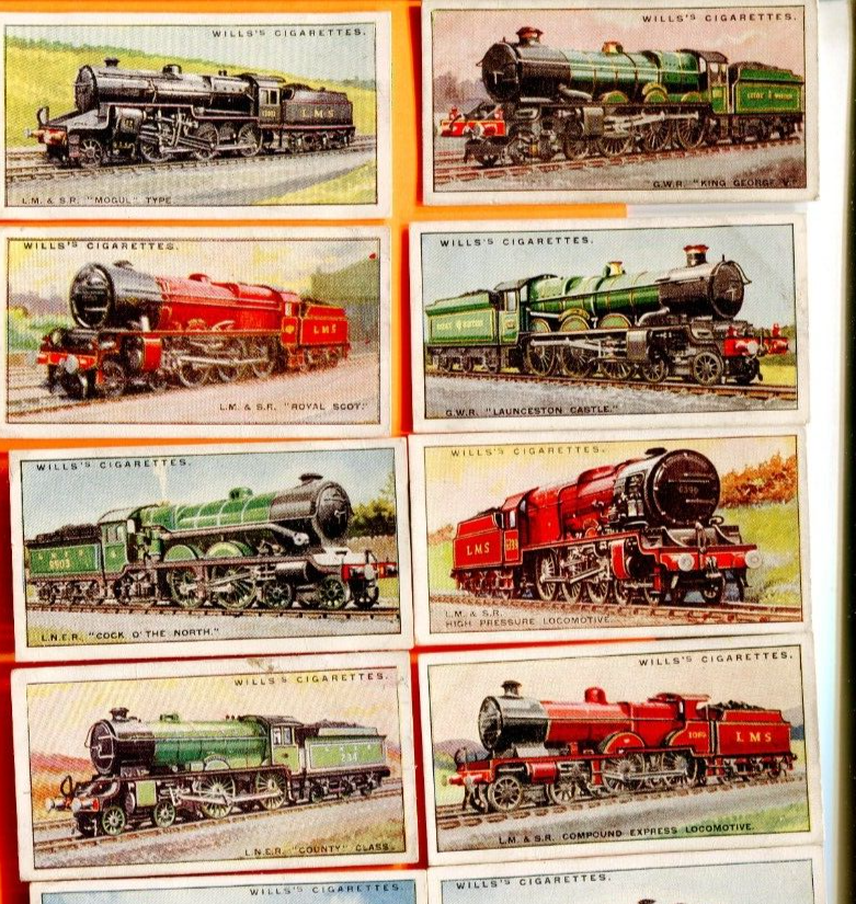 1930 W.D. & H.O. WILLS CIGARETTES RAILWAY 50 TOBACCO CARD