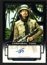 STAR WARS GALACTIC FILES AUTOGRAPH CARD A-JSC JORDAN STEPHENS CORPORAL TONC 262 