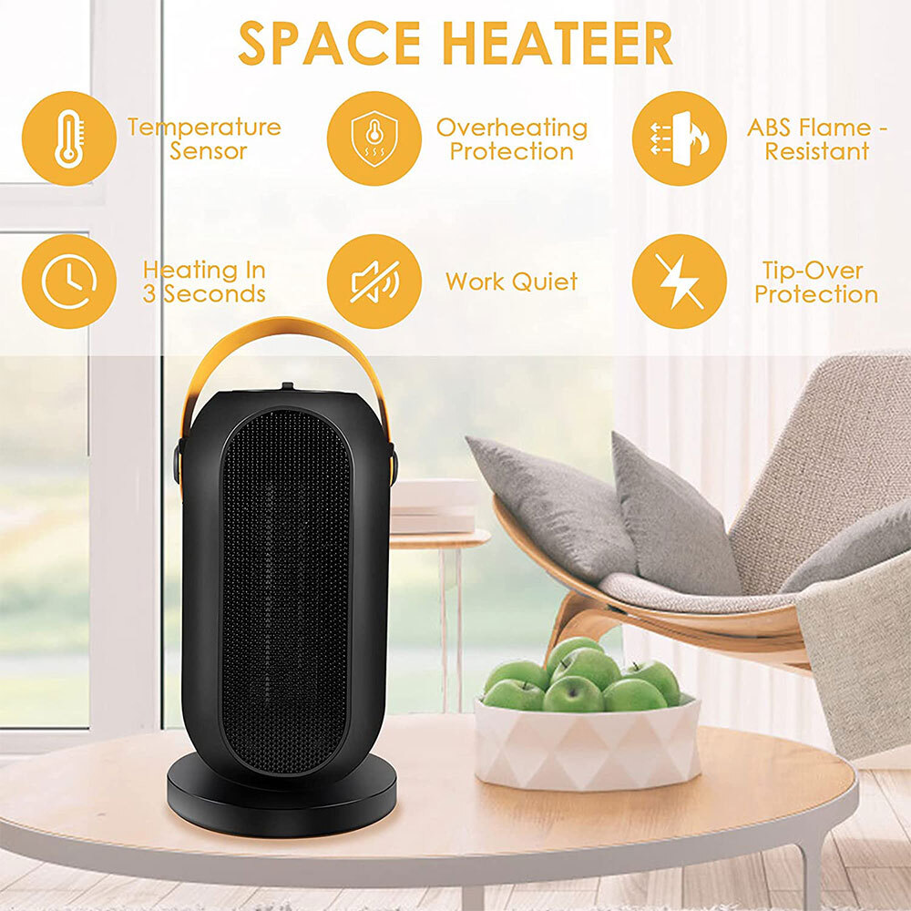 1200w Electric Space Heater Instant Heat 90°Oscillating PTC Ceramic 3 Modes  | eBay