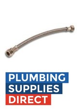 * Flexible Tap Connector 15mm x 1/2" x 300mm Bathroom Basin  - 28001 - Monobloc 