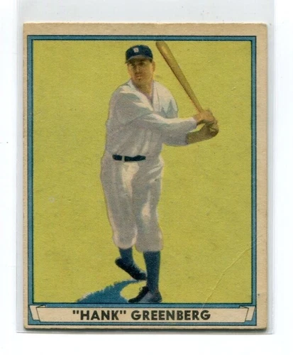 1941 Play Ball Hank Greenberg Detroit Tigers #18 VG