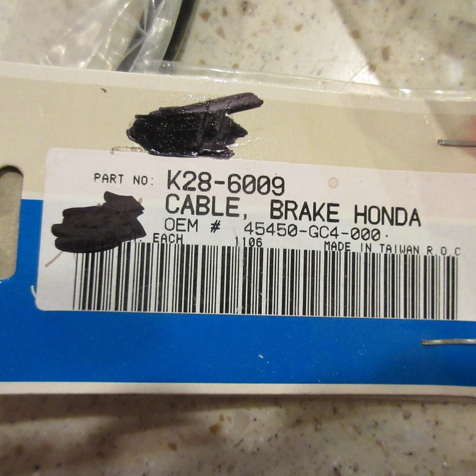 Cabo de freio Honda K28-6009 CRF100F XR100R XR75 XL75 CT110 CR80R ++ marca PU - Imagem 3 de 3