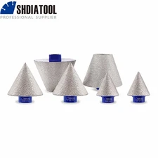 1pc 1-3/8" / 2" /3" Diamond Chamfer Bit Cone Finger Bits Hole Countersink Cutter