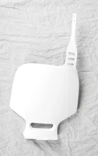 UFO Plastics Front Number Plate - White Motorcycle Street Bike Dirt YA02874046