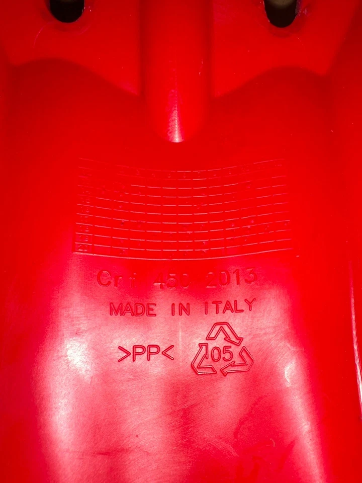 Honda Crf450R 2013 guardabarros delantero nuevo OEM rojo Foto 4 de 4