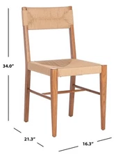 Safavieh CODY RATTAN DINING CHAIR, Reduced Price 2172772774 SFV4104B-SET2