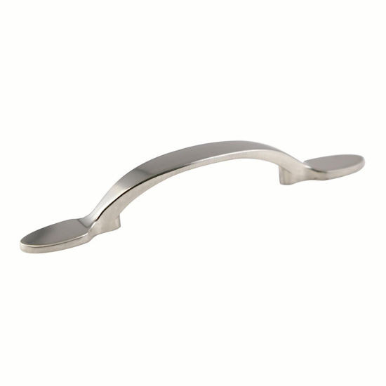 Design House 564716 Выдвижной шкаф Deco с 3 отверстиями по центру сатинированный никель Упаковка из 5 штук 2090₽