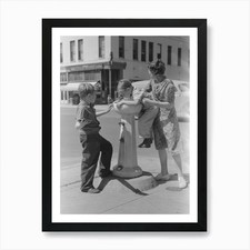 Water Fountain, Caldwell, Idaho By  Framed Wall Art Poster Canvas Print Picture