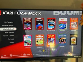 ATARI FLASHBACK X MINI RETRO CONSOLE WITH TWO JOYSTICKS POWER CORD & HDMI CABLE