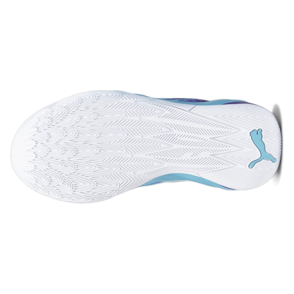 PUMA Mb.02 Fade Basketball  Youth Boys Blue, Purple Sneakers Athletic Shoes 3797