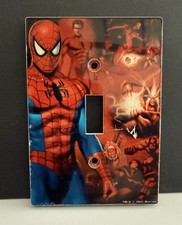 Spider-Man Light Switch Cover Plate W/ Screws And Backplate 2011