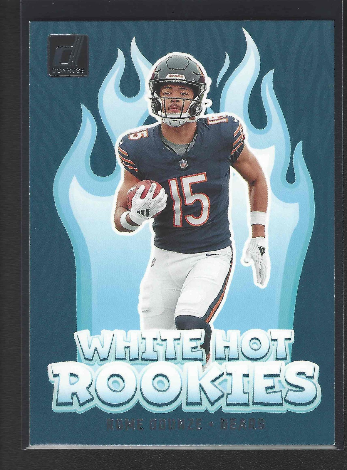 Rome Odunze 2024 Donruss White Hot Rookies Bears
