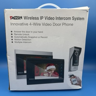 TMEZON MZ-IP-V739B WiFi Video Intercom System 2 Monitors MZ-VDP-NE120