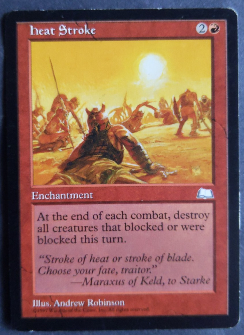 MTG Heat Stroke | Weatherlight | LP | Red Enchantment | Reserved List | Vintage