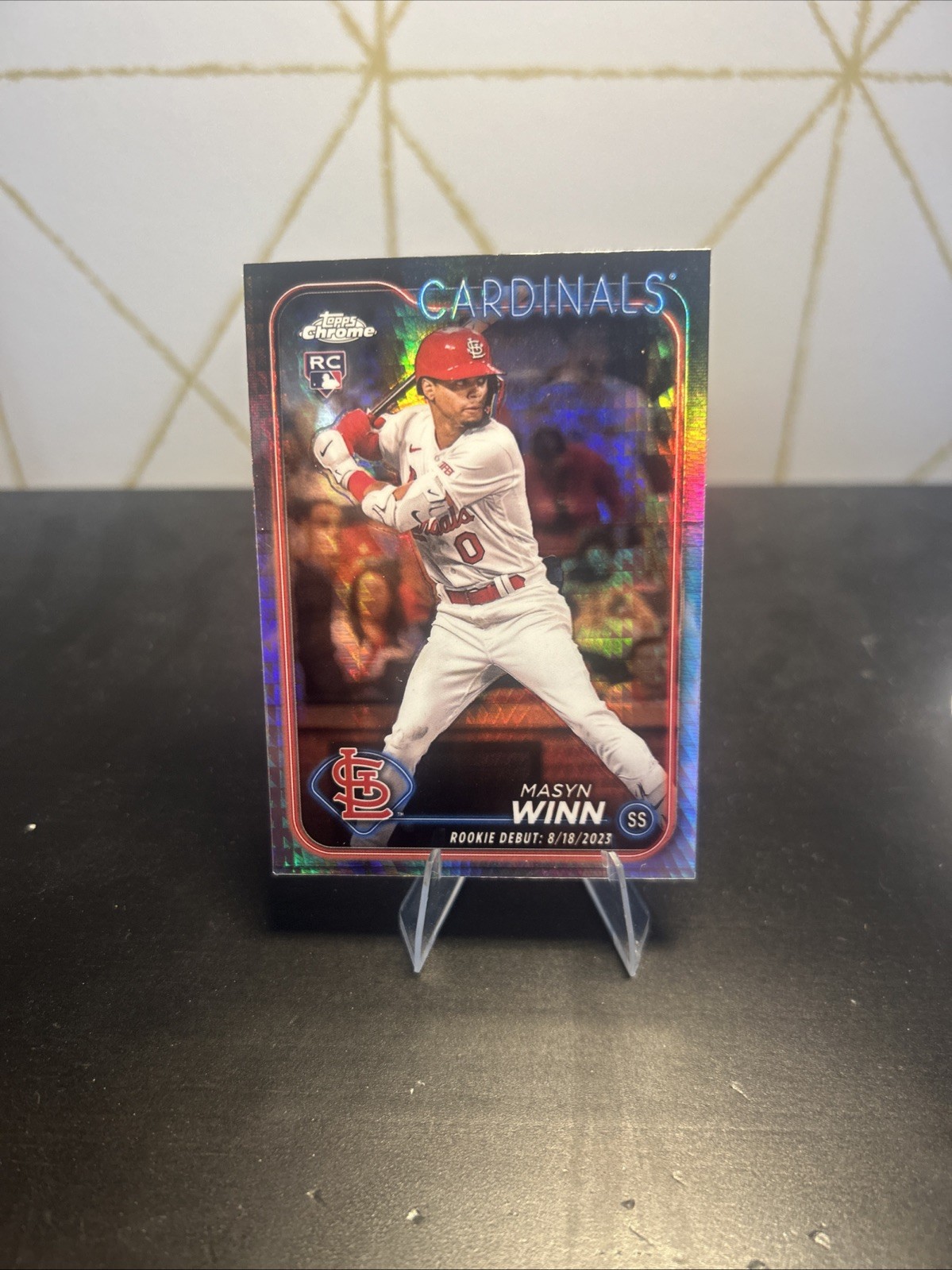 2024 Topps Chrome - Masyn Winn #189 Prism Refractor (RC)