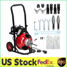 75FT x 1/2 Cable Electric Drain Cleaner Machi...