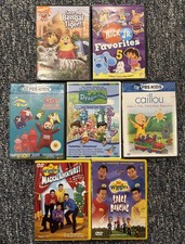 Nick Jr PBS Kids DVD Lot Of 7 Wonder Pets Caillou Dragon Tales Wiggles Tubbies