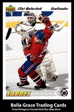 1991-92 Upper Deck Clint Malarchuk #368 Buffalo Sabres NHL Hockey 