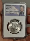 1964- D KENNEDY SILVER HALF DOLLAR NGC MS 65 FIRST YEAR OF ISSUE