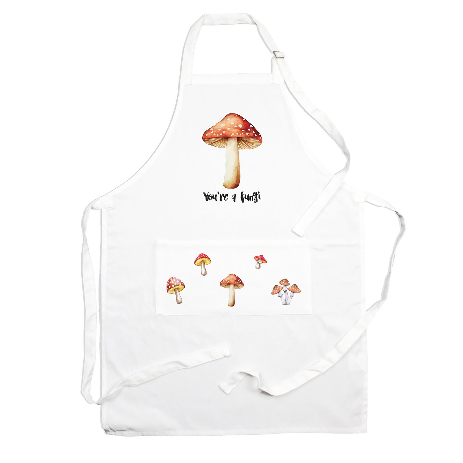 Food Pun Novelty Kitchen Apron - Cooking & Baking Gift - You're a Fungi