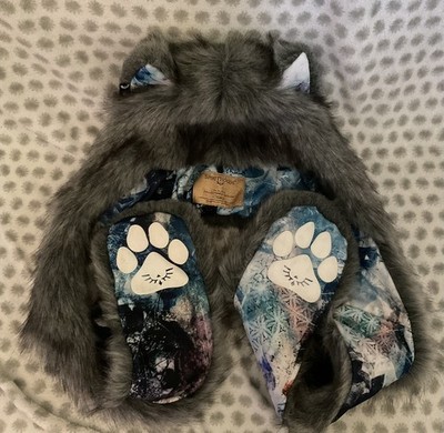 SpiritHoods 2015-2016 collectors edition - blue patterned wolf Hood