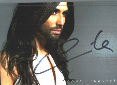 Conchita Wurst     **    Original Unterschrift auf Karte **   N- 955 g