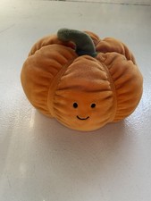 Jellycat Vivacious Vegetable Pumpkin Retired RARE Plush Fall Halloween
