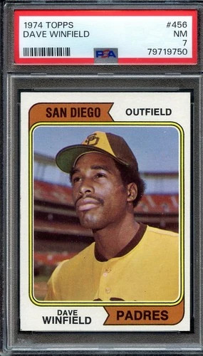 1974 Topps #456 Dave Winfield RC PSA 7 HOF San Diego Padres 9750