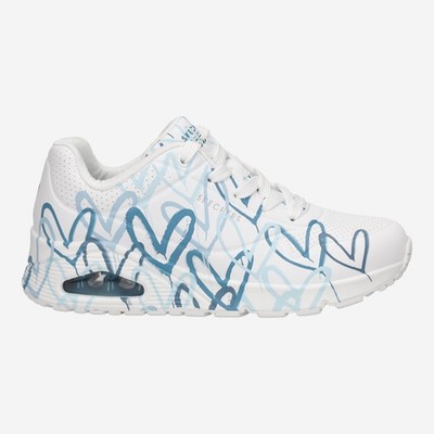 Skechers Damen - Sneaker UNO SPREAD THE LOVE weiß