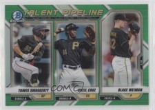 2021 Bowman Talent Pipeline Green Refractor 64/99 Oneil Cruz Blake Weiman o7m